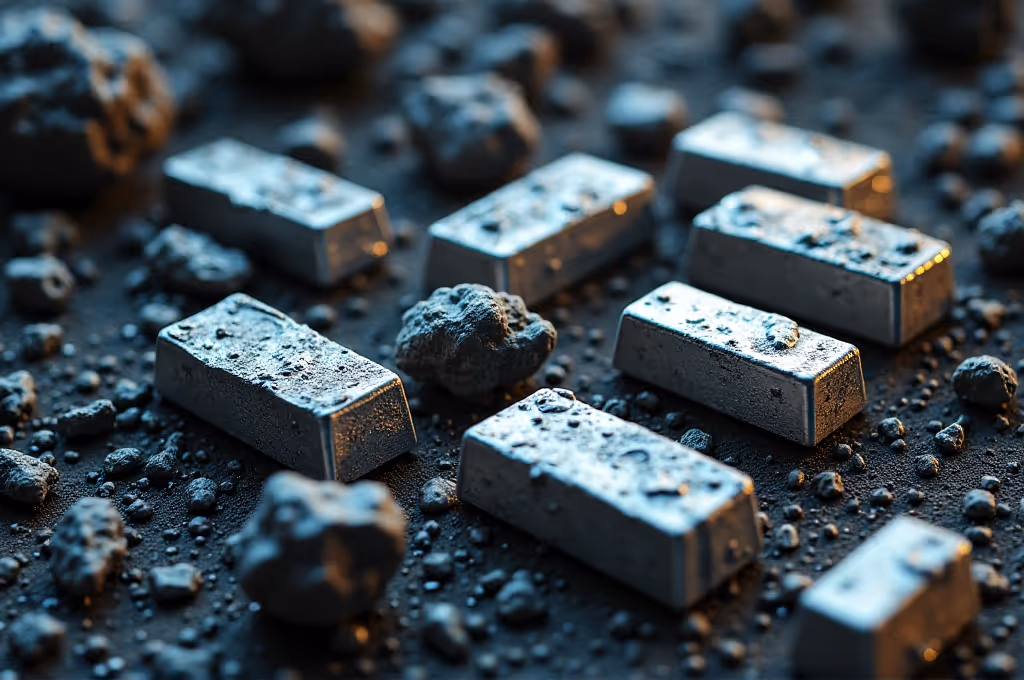 Antimon und Silber: Zwei Metalle im Zentrum des neuen Technologiewettrüstens | Symbolbild KI-generiert © 2026 EMH AG JS by Flux